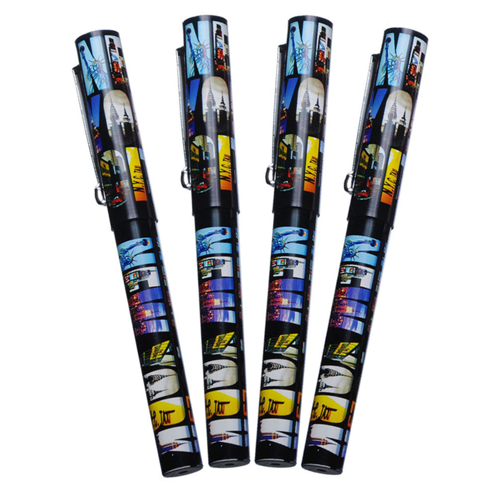 4X Unique Design Ultimate Collectible New York City Pen NYC Gift Ball Pen NY Souvenir Pens - Pack of 4