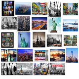 24 Various Collectible New York City Landmark Photos Decorative NY Pictures NYC Souvenir Wall Poster Prints - 8" X 10"