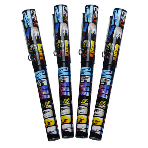 4X Unique Design Ultimate Collectible New York City Pen NYC Gift Ball Pen NY Souvenir Pens - Pack of 4