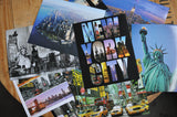 12 Various Collectible New York City Landmark Photos Decorative NY Pictures NYC Souvenir Wall Poster Prints - 8" X 10"