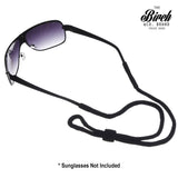 BIRCH's Black Sports Safety Glasses Eyeglasses Sunglasses Holder Neck Cord String Retainer Strap