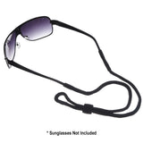 BIRCH's Black Sports Safety Glasses Eyeglasses Sunglasses Holder Neck Cord String Retainer Strap