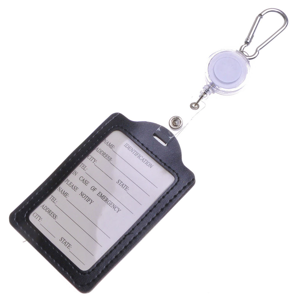BIRCH's Unisex ID Badge Card Holder Retractable Reel Belt Clip Name Tag Keychain