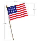 Universal Souvenir Mini USA Patriotic American US Stick Flag (4x6)