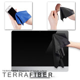 TERRAFIBER Premium Quality Microfiber Cleaning Cloth Packages for Tablets Cell Phones Eyeglasses Camera Lenses Jewelry and Other Delicate Surfaces