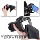 TERRAFIBER Premium Quality Microfiber Cleaning Cloth Packages for Tablets Cell Phones Eyeglasses Camera Lenses Jewelry and Other Delicate Surfaces