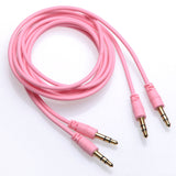 2 Packs AUX Auxiliary Cable 3.5mm male to male 3.5mm Stereo Audio Jack Extension Connectors Gold Plated for Apple, iPhone, iPod, Samsung, Galaxy S6, Android Smartphones, Tablet, MP3, Car Stereo, Speaker, 1m, 3 feet
