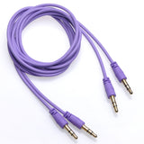 2 Packs AUX Auxiliary Cable 3.5mm male to male 3.5mm Stereo Audio Jack Extension Connectors Gold Plated for Apple, iPhone, iPod, Samsung, Galaxy S6, Android Smartphones, Tablet, MP3, Car Stereo, Speaker, 1m, 3 feet